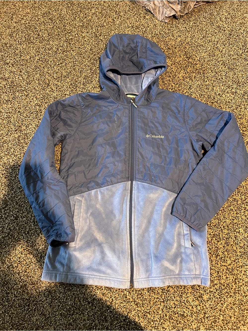 Columbia Kids Two-Tone Blue Hooded Jacket